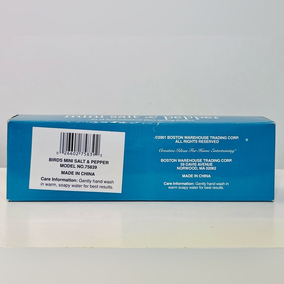 VTG Boston Warehouse Ceramic Birds Salt & Pepper Shakers - Picture 3 of 4